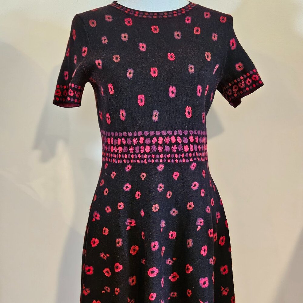 Kate Spade New York A-line Sweater Dress with Poppies
